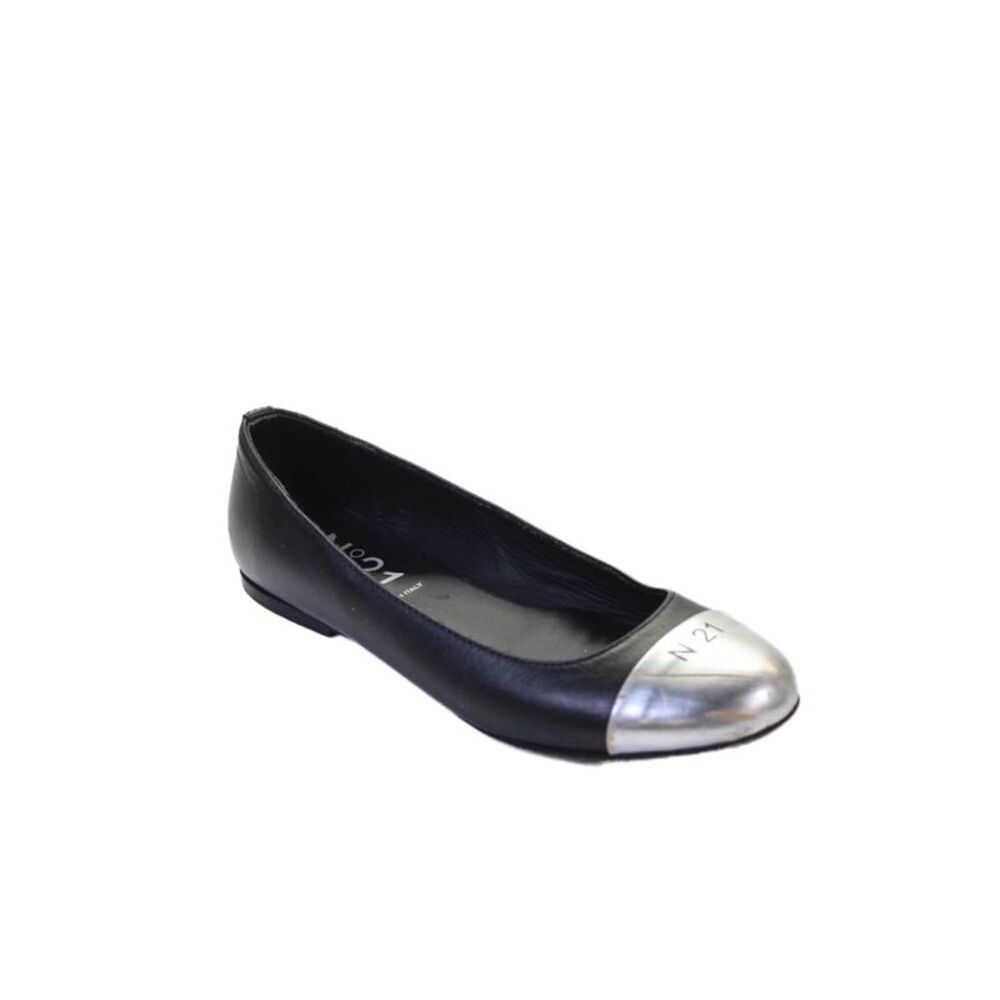 N 21 Girls Colorblock Slip-On Ballet Flats Shoes Black Size 3.5